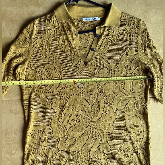 BNWOT Misha and Puff Pistachio Lace polo size XL - Picture 7 of 8